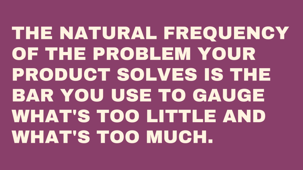 The natiral frequency of the problem